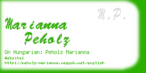 marianna peholz business card